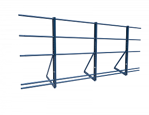 Ограждение кровли ROLLED Универсальное Эконом H=1200мм L=3000мм со снегозадержанием с 1-ой доп. трубой