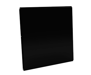 Фасадная кассета 1160х1160 открытого типа, толщина 0,7 мм, RAL 9005 (Глубокий черный)