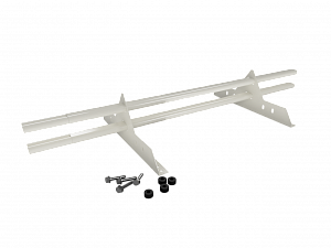 Снегозадержатель Трубчатый 40\20х1.5мм L=1000мм (2 Опоры) Эконом RAL 9002