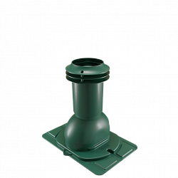 Выход вентиляции канализации с универсальным проходным элементом Viotto зеленый (RAL 6005)