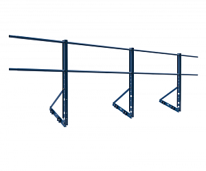 Ограждение ROLLED на Фальцевую кровлю Эконом H=900мм L=3000мм с 2-я трубами