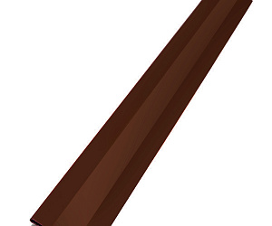 Планка начальная, длина 1.25 м, Полимерное покрытие, RAL 8017 (Шоколадно-коричневый)