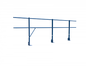 Ограждение DECO парапетное сборное ХК H=900мм L=3000мм с 2-я трубами (ТУ)
